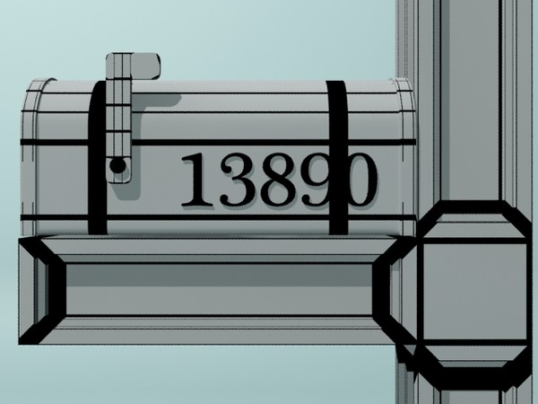 3d max mailbox mail box - Mailbox II by christiano247